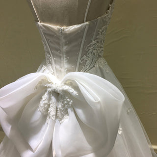Elegant A-line Sheer Bodice Wedding Dress with Spaghetti Strap - Rosymae