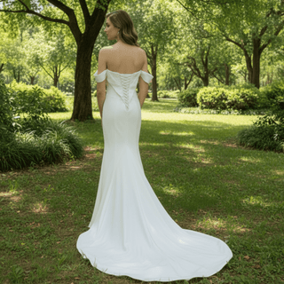 Elegant Mermaid Wedding Dresses Off-the-shoulder - Rosymae