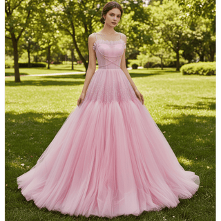 Elegant Prom Gown Wedding Guest Dress With Spaghetti Straps - Rosymae