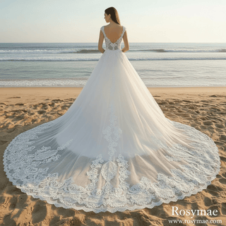 Elegant Tank Sleeve Ballgown Mermaid Convertible Wedding Dress - Rosymae