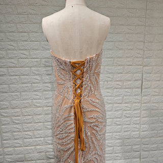 Elegant Women V Neck Sequin Maxi Evening Dress with Sparkly - Rosymae