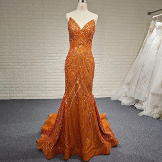 Elegant Women V Neck Sequin Maxi Evening Dress with Sparkly - Rosymae