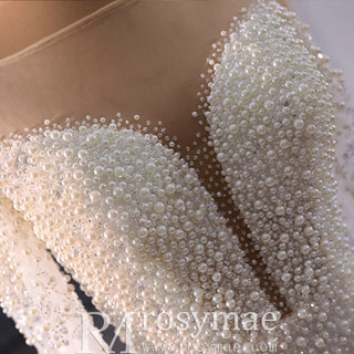 Exquisite Wedding Gown For Bride Organza Full Sleeves Wedding Dress - Rosymae