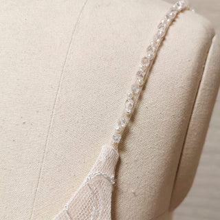 Fairy Tale Spaghetti Straps Princess Lace Wedding Dress with Pocket - Rosymae