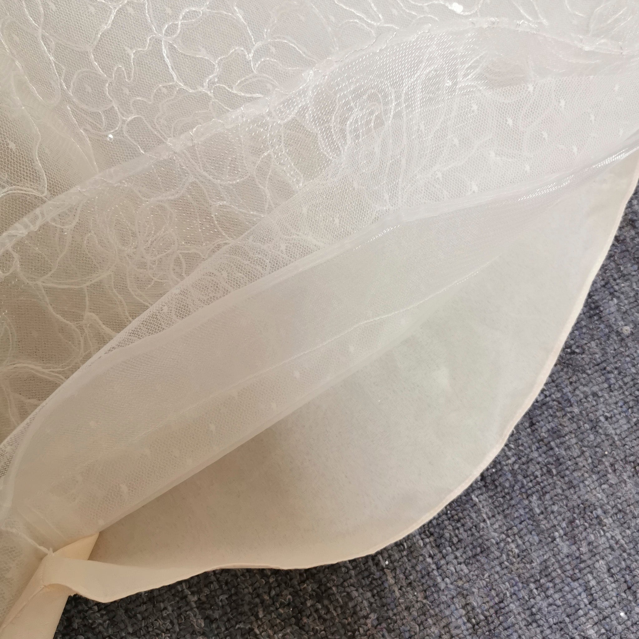 Fairy Tale Spaghetti Straps Princess Lace Wedding Dress with Pocket - Rosymae