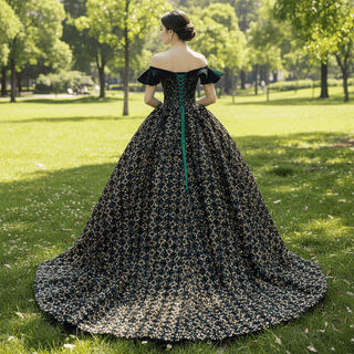 Fashion Off The Shoulder Ball Gown Sparky Sequins Quinceanera Dresses - Rosymae
