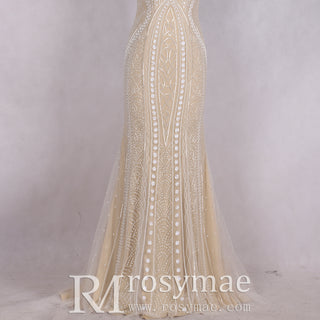 Prom Party Gown Luxurious Mermaid/Trumpet V Neck Evening Dress