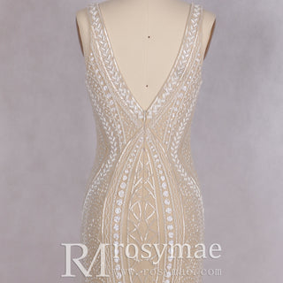 Prom Party Gown Luxurious Mermaid/Trumpet V Neck Evening Dress