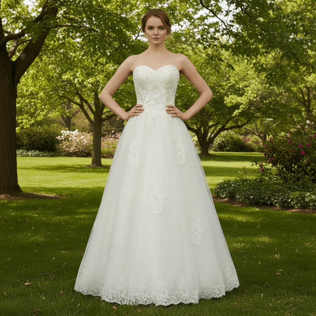 Floor Length Wedding Dresses with casual simply styles - Rosymae