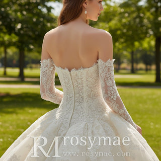 Floral Lace Bridal Gowns & Ball Gown Wedding Dresses - Rosymae