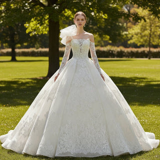 Floral Lace Bridal Gowns & Ball Gown Wedding Dresses - Rosymae