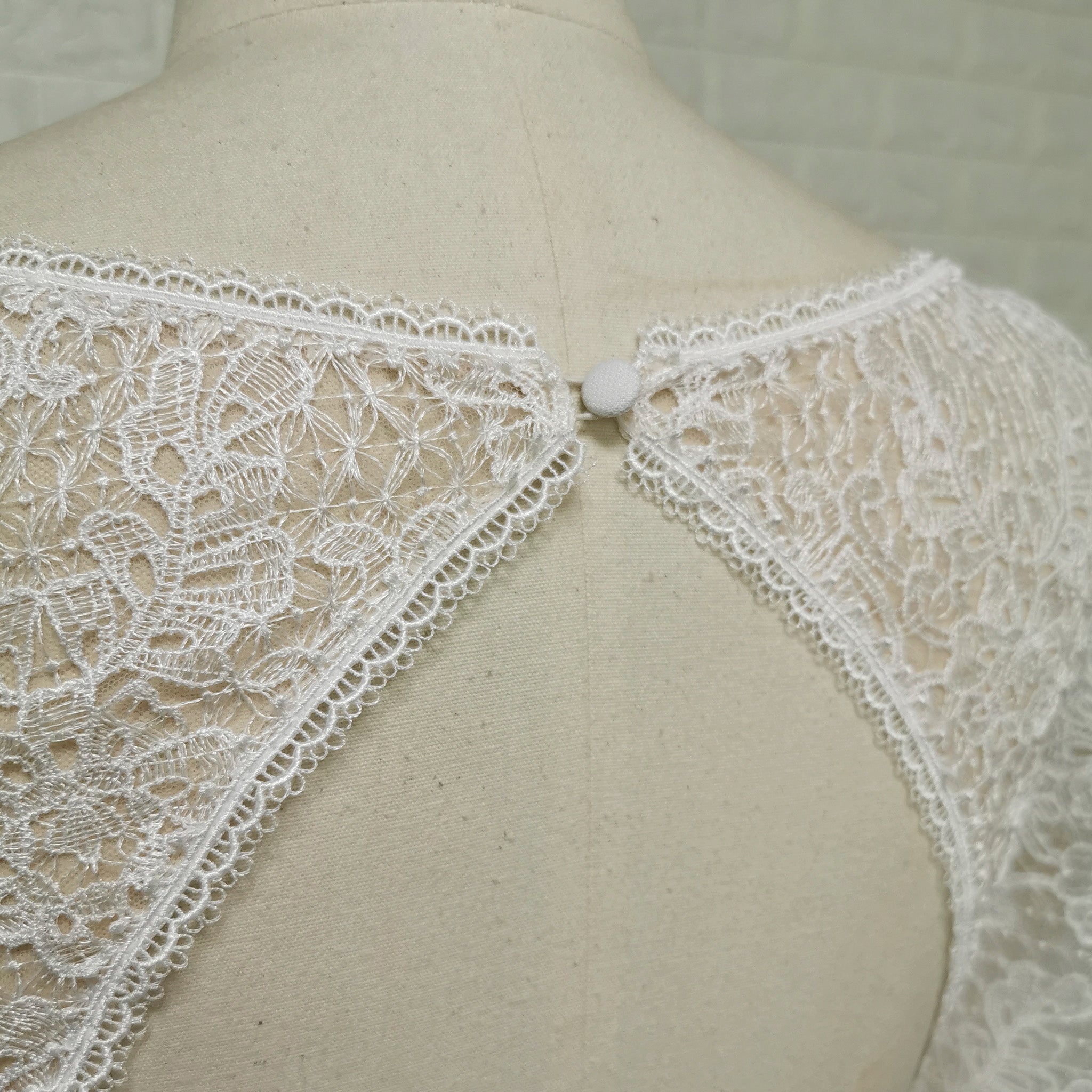 Floral Lace Mermaid Wedding Dress with Off the Shoulder Long Sleeve - Rosymae