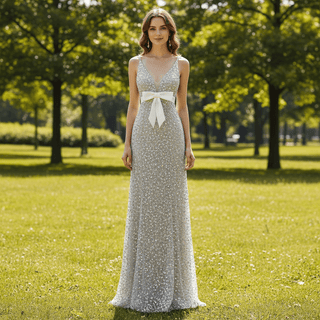 Glitter Women's Sequin Formal Dresses & Evening Gowns with Backless - Rosymae