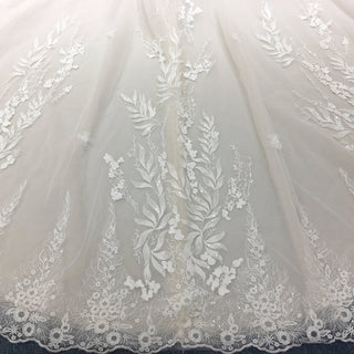 Gorgeous Ball Gown Light Champagne Wedding Dress with Off the Shoulder - Rosymae