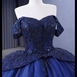 Gorgeous Ball Gown Off-the-shoulder Quinceanera Dress Evening Party Gown - Rosymae