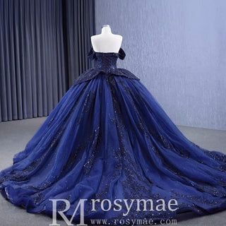 Gorgeous Ball Gown Off-the-shoulder Quinceanera Dress Evening Party Gown - Rosymae