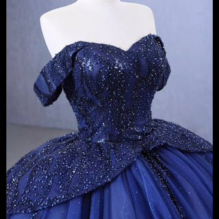 Gorgeous Ball Gown Off-the-shoulder Quinceanera Dress Evening Party Gown - Rosymae