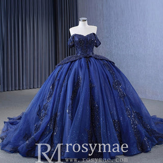 Gorgeous Ball Gown Off-the-shoulder Quinceanera Dress Evening Party Gown - Rosymae