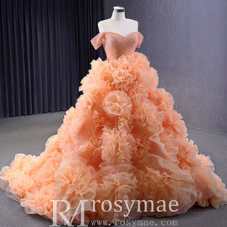Gorgeous Ball Gown Ruffle Puffy Skirt Quinceanera Dress - Rosymae
