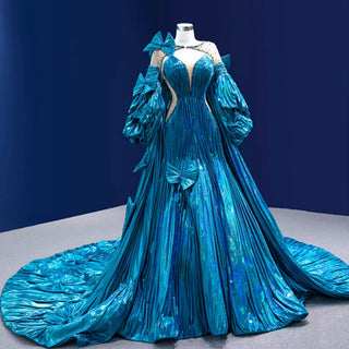 Gorgeous Beading Unique Prom Dress Formal Gown with Cape - Rosymae