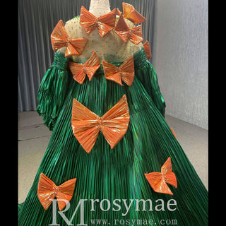 Gorgeous Beading Unique Prom Dress Formal Gown with Cape - Rosymae