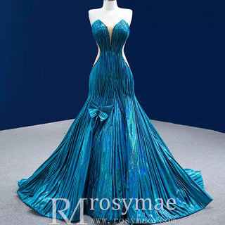 Gorgeous Beading Unique Prom Dress Formal Gown with Cape - Rosymae