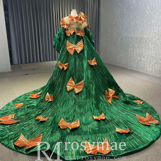 Gorgeous Beading Unique Prom Dress Formal Gown with Cape - Rosymae
