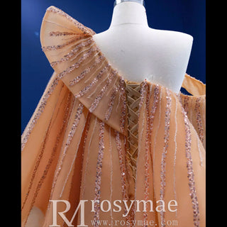 Graduation Dress Above Knee Midi Prom Gown with Ruffle - Rosymae