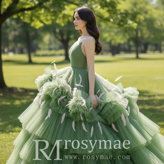 Green Quinceanera Dresses & Ball Gowns with Spaghetti Straps - Rosymae