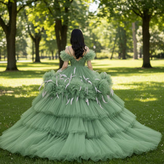 Green Quinceanera Dresses & Ball Gowns with Spaghetti Straps - Rosymae