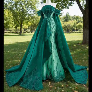 Mermaid Strapless Luxury Prom Dress Sequins Evening Gowns