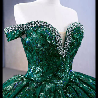 High-end Handmade Beading Rhinestone Prom Dress Formal Gown - Rosymae