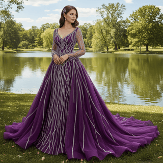 High-end Handmade Wedding Dress with Detachable Skirt - Rosymae