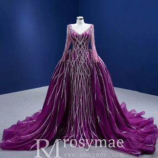 High-end Handmade Wedding Dress with Detachable Skirt - Rosymae