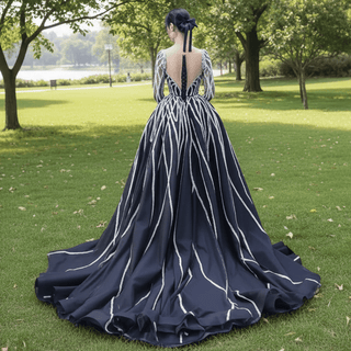 High-end Handmade Wedding Dress with Detachable Skirt - Rosymae