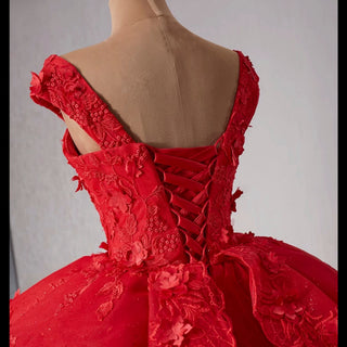 High-end Sparkly Tulle Ball Gown Wedding Dress Quinceanera Gown - Rosymae