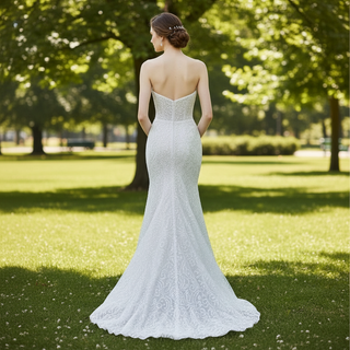 Sparkly Sequin Lace Mermaid Wedding Dresses