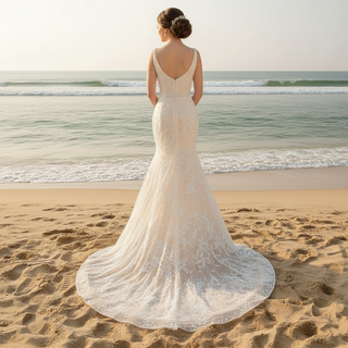 Mermaid Beach Wedding Dress