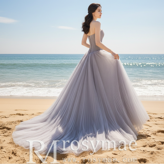 Strapless Lilac Dress for Prom & Formal with Sweetheart Neckline