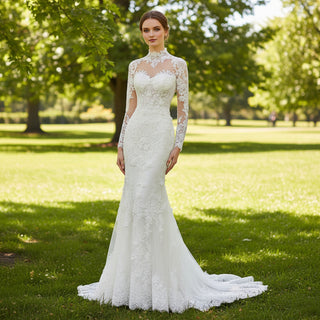 Handcrafted Lace Wedding Dress for Couture Lovers - rosymae Rosymae Handcrafted Lace Wedding Dress for Couture Lovers - rosymae Rosymae
