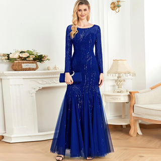 maxi dresses for wedding party Sparkly Sequins Evening Dress Long Sleeves Wedding Party Maxi Dress Navy maxi dresses for wedding party Sparkly Sequins Evening Dress Long Sleeves Wedding Party Maxi Dress Navy