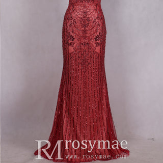 Sparkling Mermaid Evening Dress Sequin Prom Party Gown