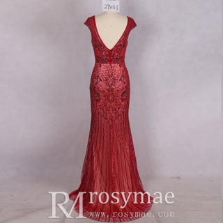 Sparkling Mermaid Evening Dress Sequin Prom Party Gown
