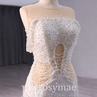 Luxury Mermaid Beaded Wedding Dress Elegant Bridal Gowns - Rosymae