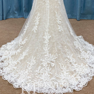 Fit and Flare Lace Wedding Dress