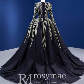 Mermaid Muslim Formal Dress Elegant Party Dress With 2 In 1 Long Sleeve - Rosymae
