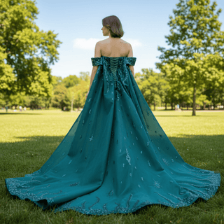 Mermaid Strapless Luxury Prom Dress Sequins Evening Gowns - Rosymae