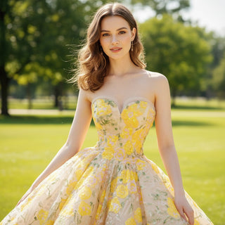 Mix Colored Puffy Quinceanera Dresses with Sweetheart Neck - Rosymae