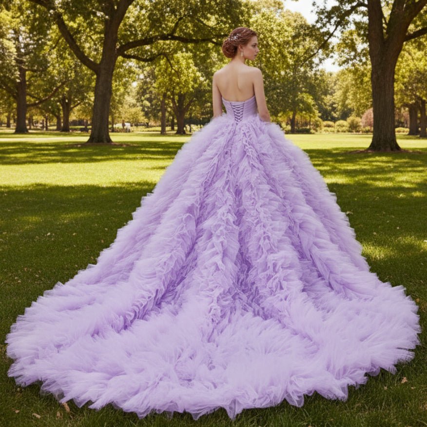 Modern Quinceanera Dress Puffy Ruffle Quince Dress & Gowns - Rosymae