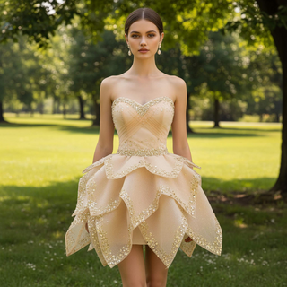 2 in 1 Quinceanera Dresses Organza Ball Gown Flower Luxury Party Gowns